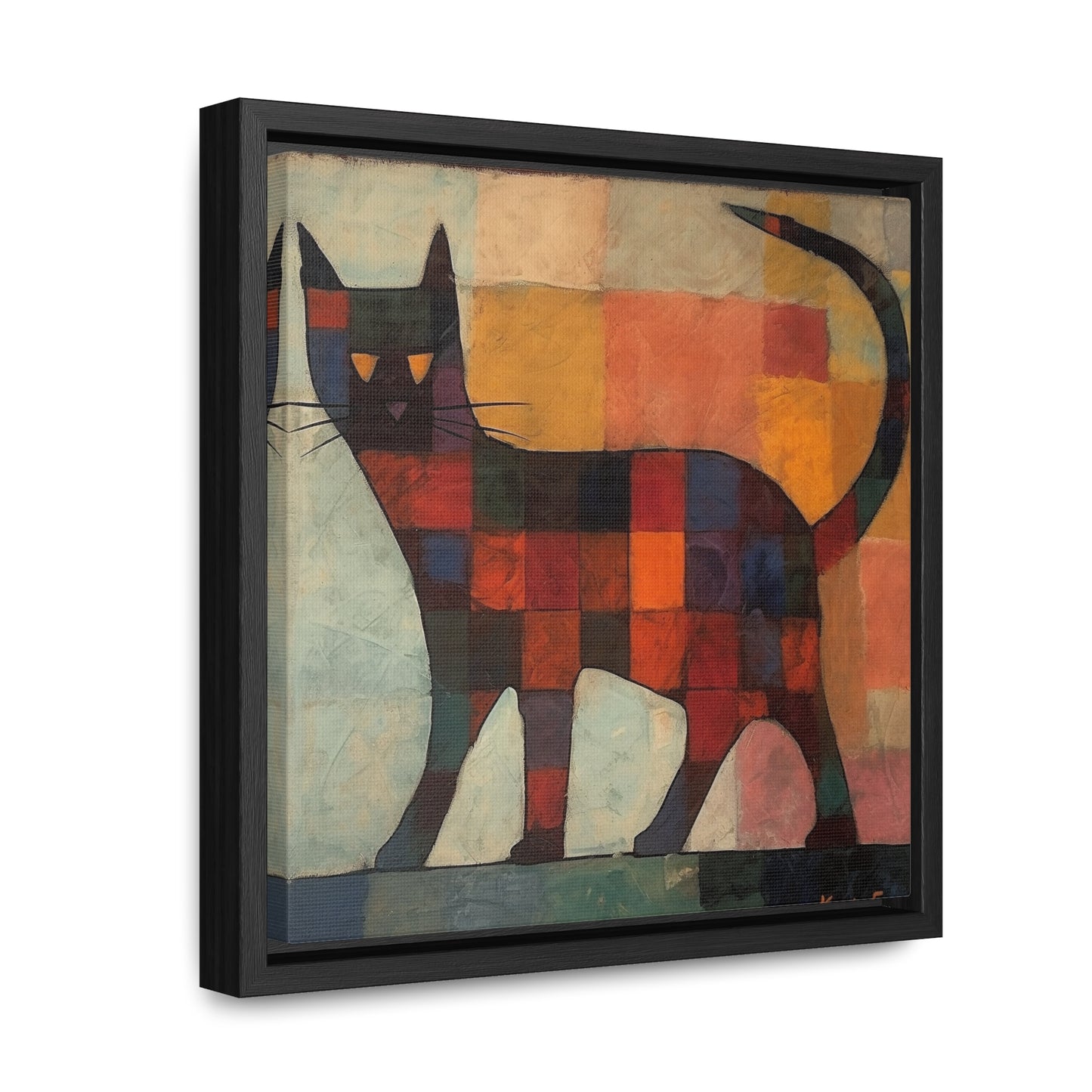 Cat 18, Gallery Canvas Wraps, Square Frame