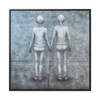 The Courage of Vulnerability 13, Valentinii, Gallery Canvas Wraps, Square Frame