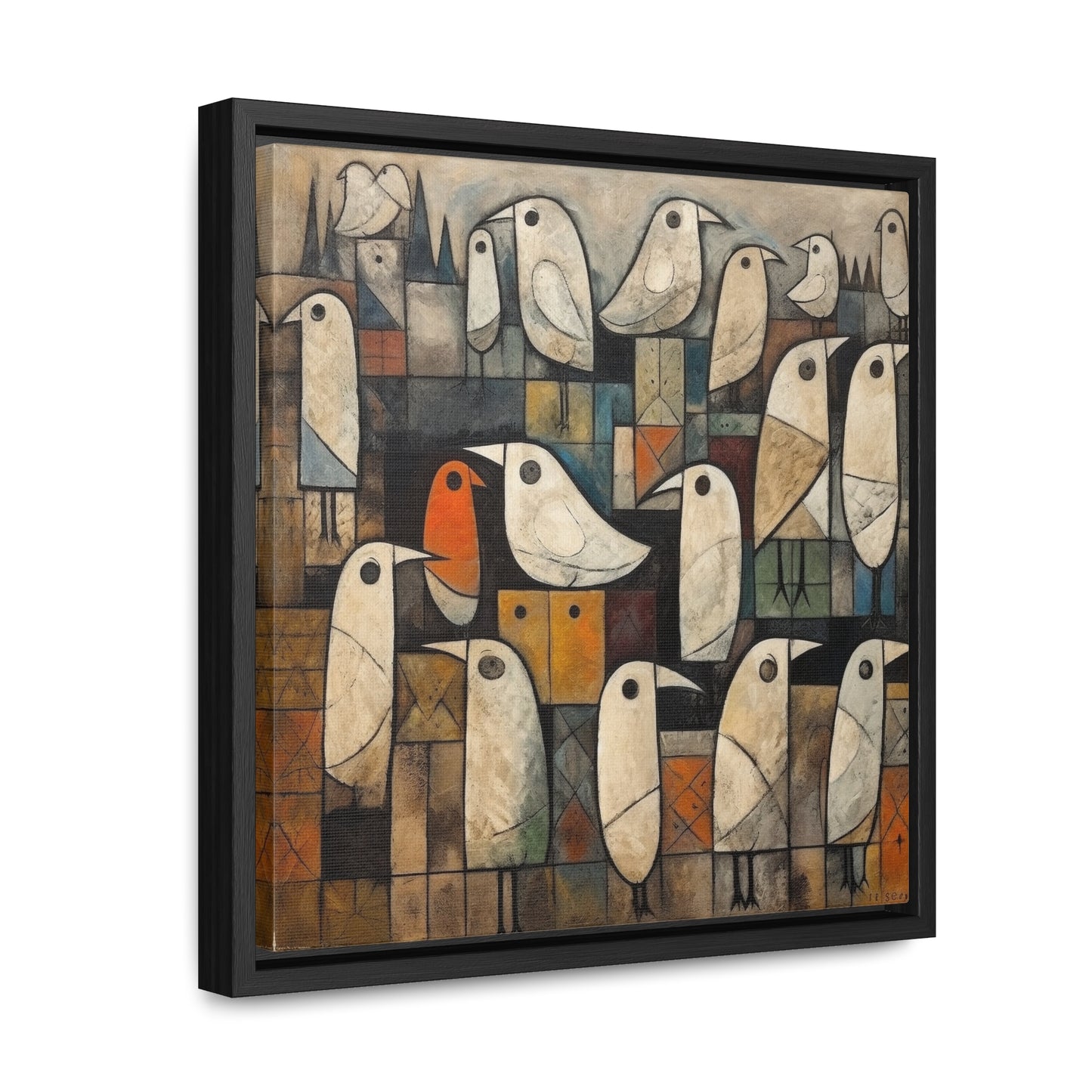 Bird 12, Gallery Canvas Wraps, Square Frame