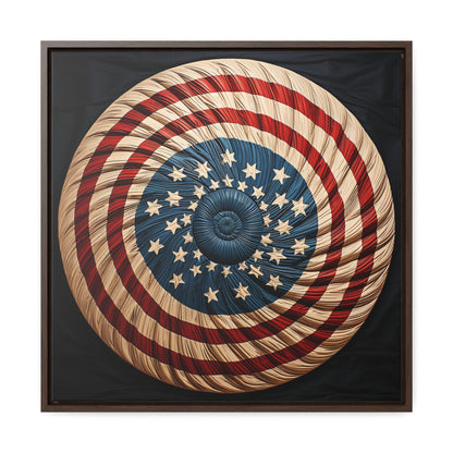 Flag 16, Gallery Canvas Wraps, Square Frame