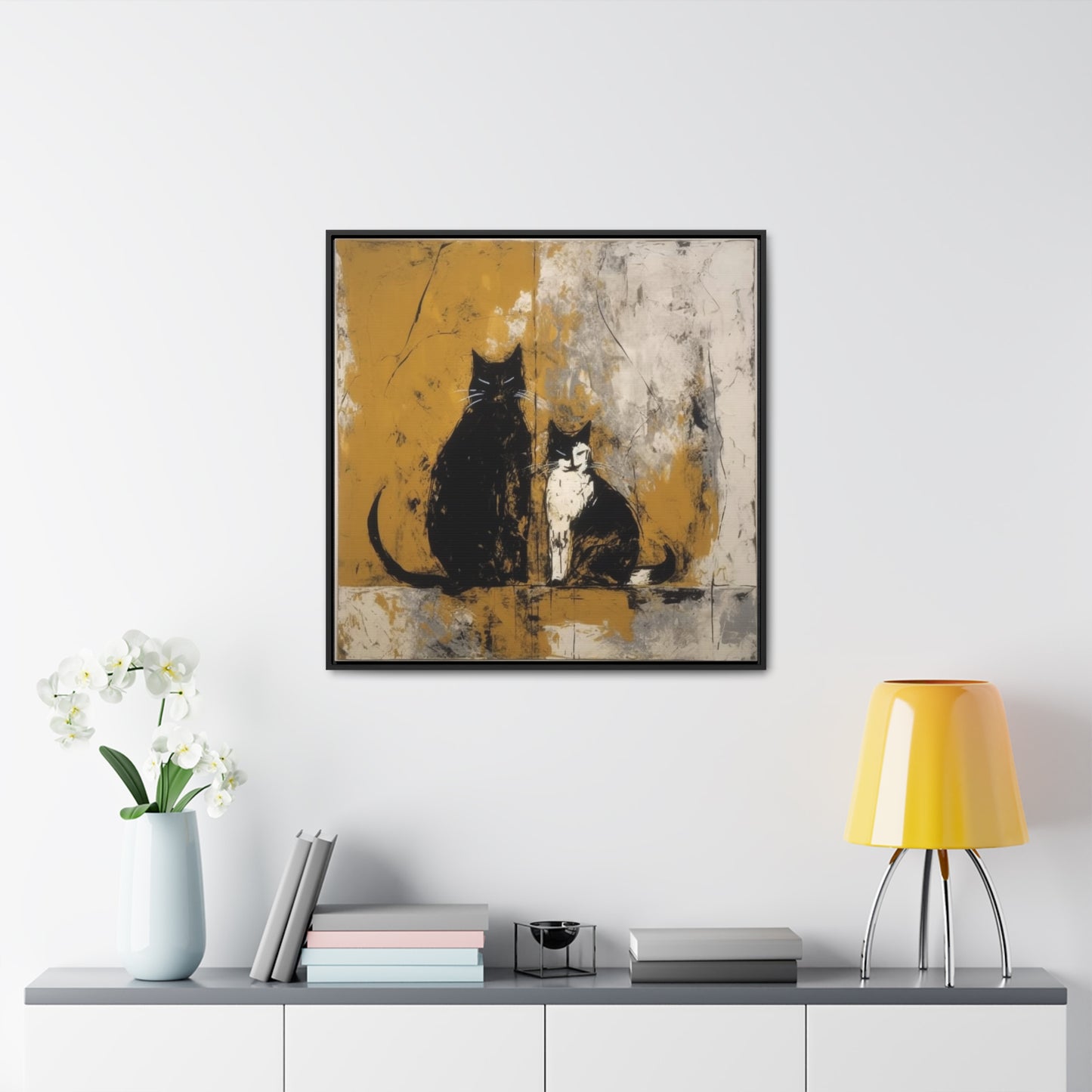 Cat 12, Gallery Canvas Wraps, Square Frame