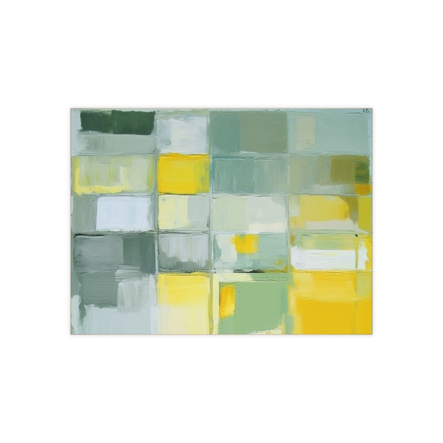 Yellow 4 , Ceramic Photo Tile