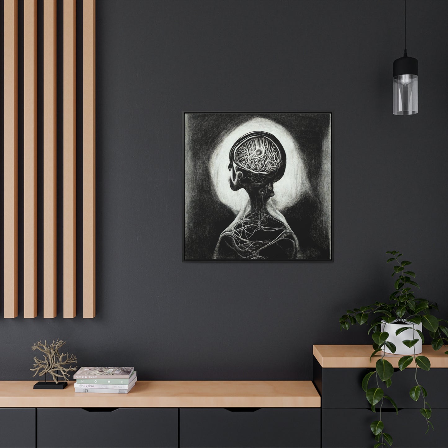 Brain 5, Valentinii, Gallery Canvas Wraps, Square Frame