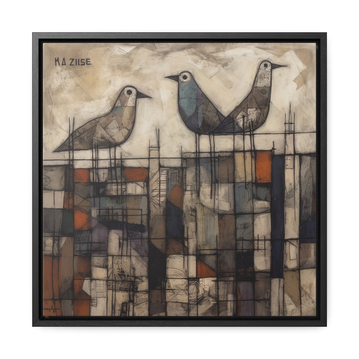 Bird 25, Gallery Canvas Wraps, Square Frame