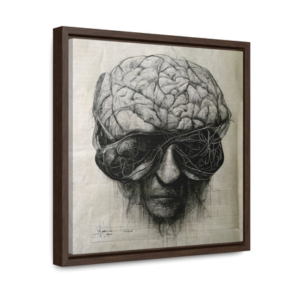 Brain 44, Valentinii, Gallery Canvas Wraps, Square Frame