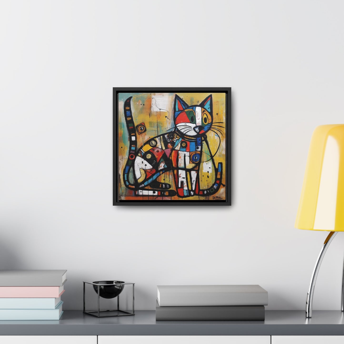 Cat 101, Gallery Canvas Wraps, Square Frame