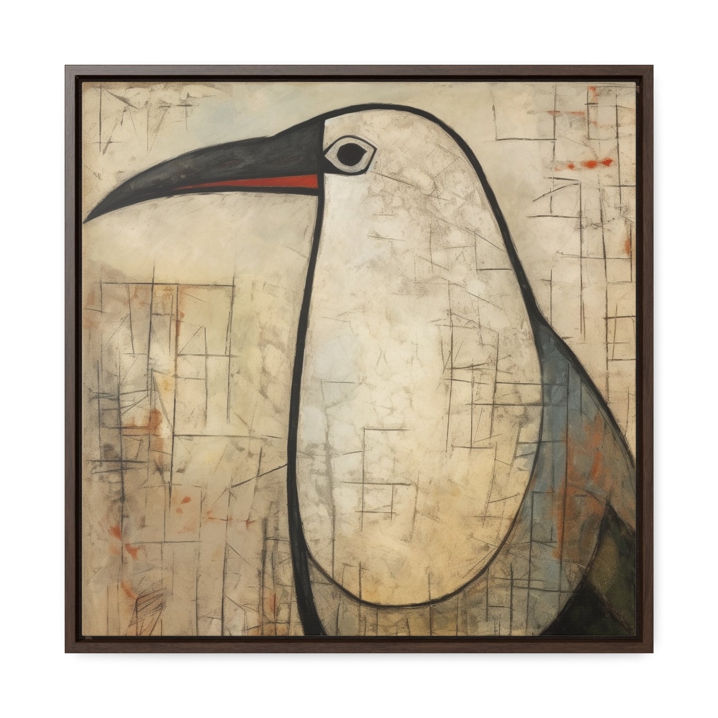 Bird 3, Gallery Canvas Wraps, Square Frame