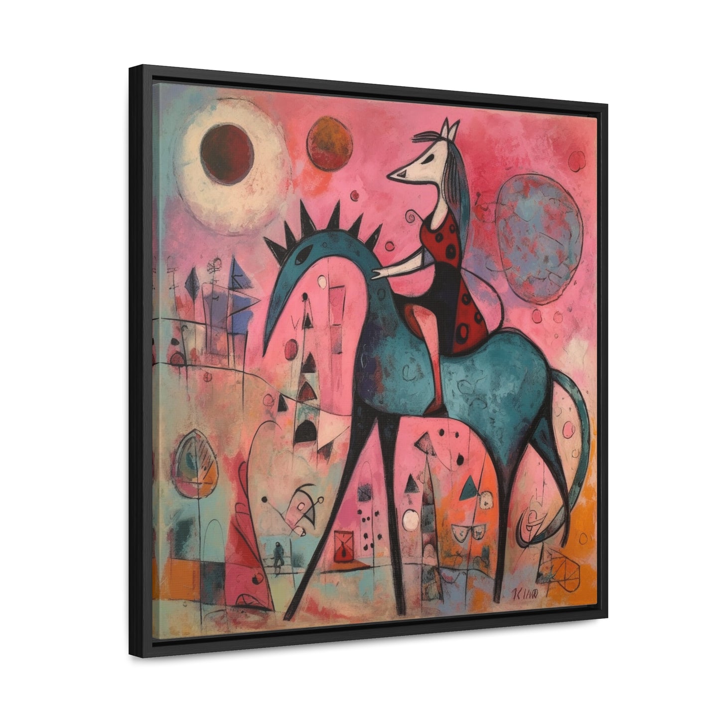 The Dreams of the Child 19, Gallery Canvas Wraps, Square Frame