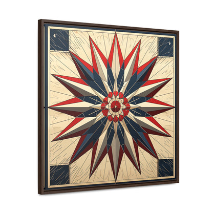 Flag 14, Gallery Canvas Wraps, Square Frame