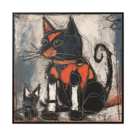 Cat 33, Gallery Canvas Wraps, Square Frame