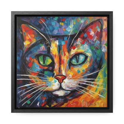 Cat 132, Gallery Canvas Wraps, Square Frame