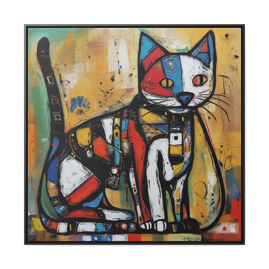Cat 113, Gallery Canvas Wraps, Square Frame
