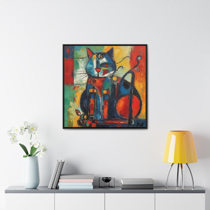 Cat 69, Gallery Canvas Wraps, Square Frame