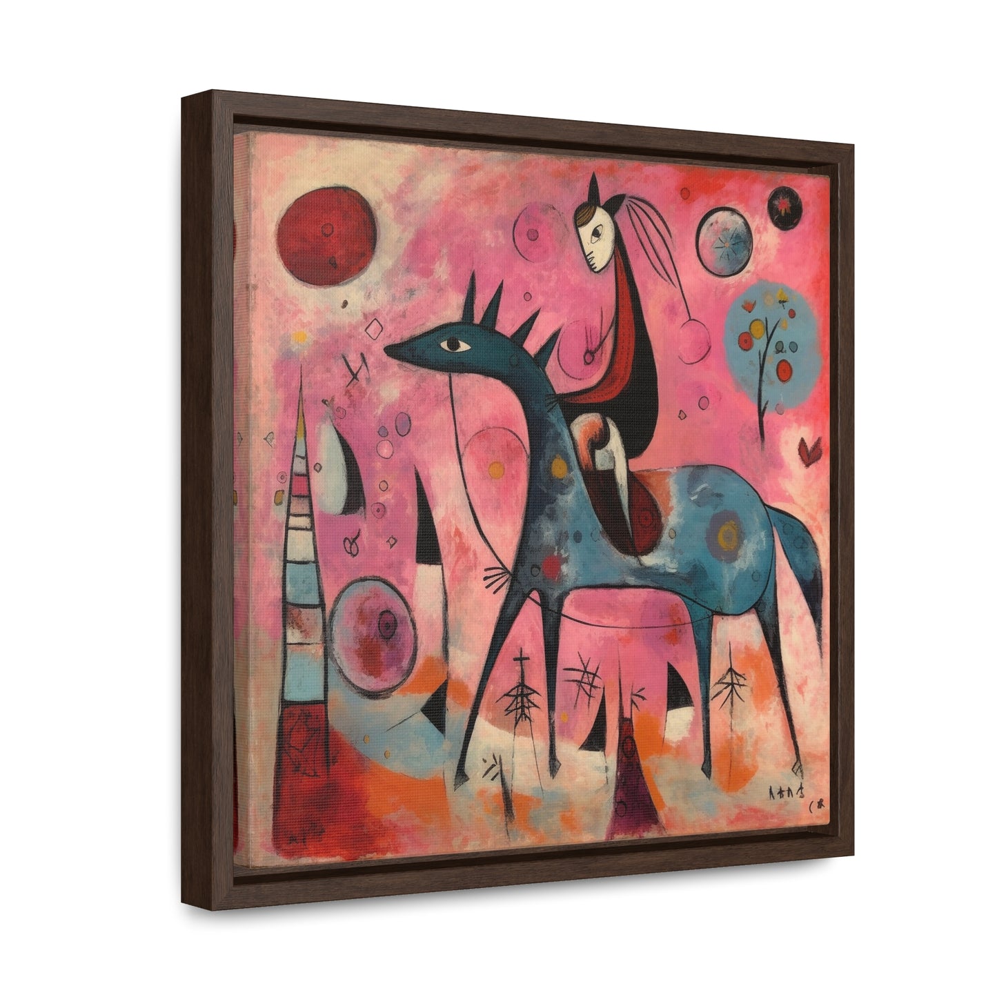 The Dreams of the Child 22, Gallery Canvas Wraps, Square Frame