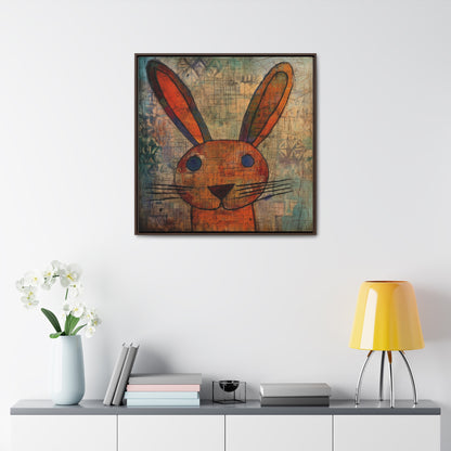 Rabbit 9, Gallery Canvas Wraps, Square Frame