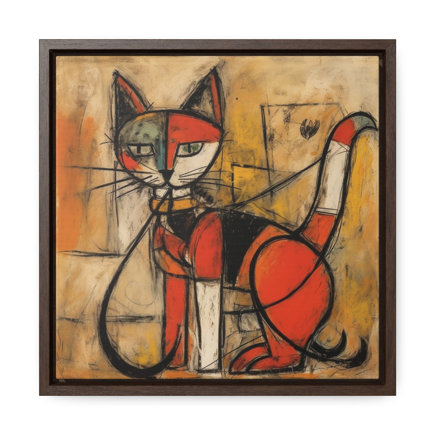 Cat 66, Gallery Canvas Wraps, Square Frame