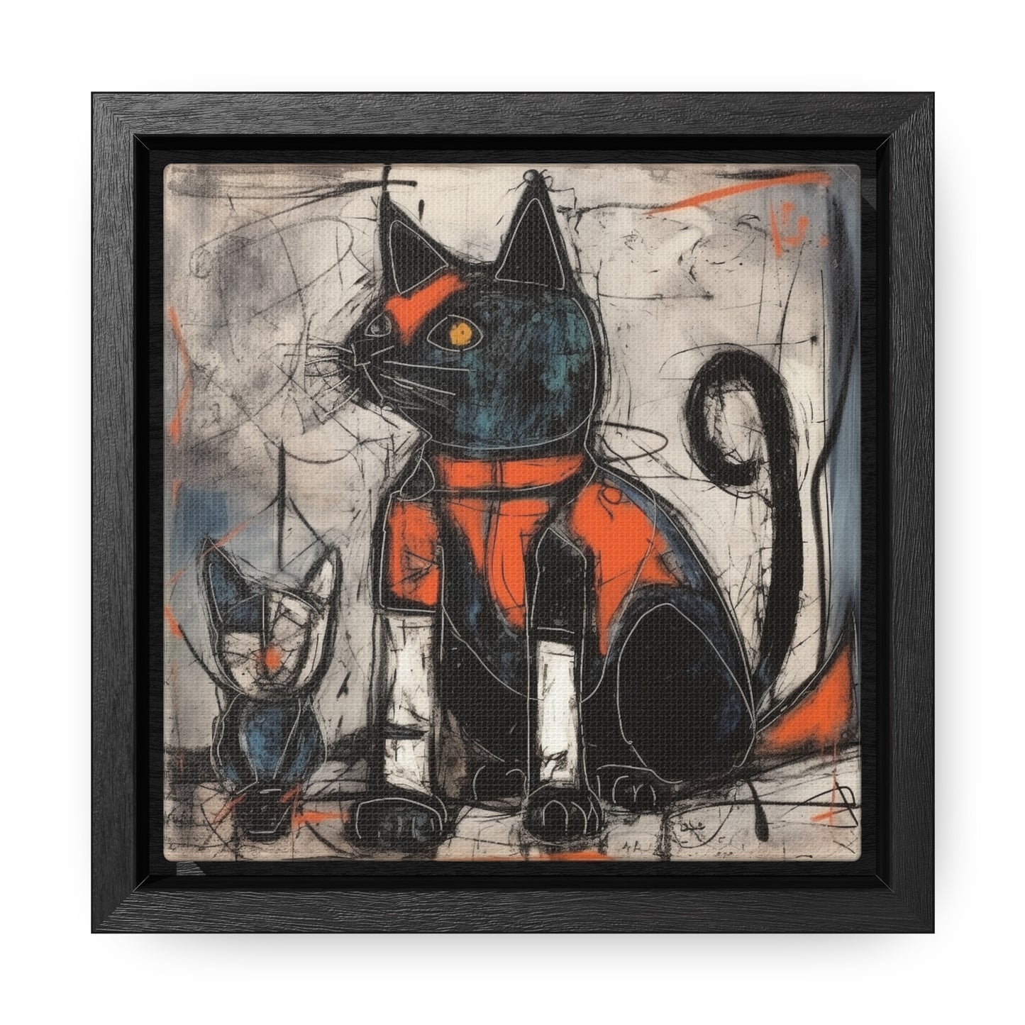 Cat 92, Gallery Canvas Wraps, Square Frame