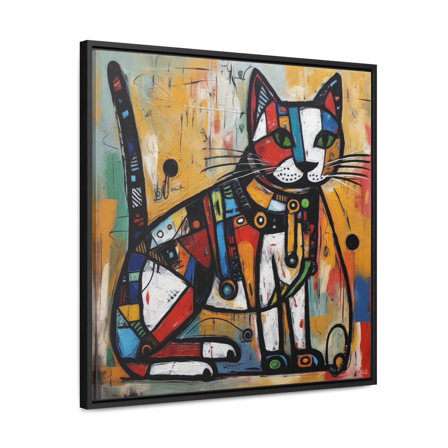 Cat 93, Gallery Canvas Wraps, Square Frame