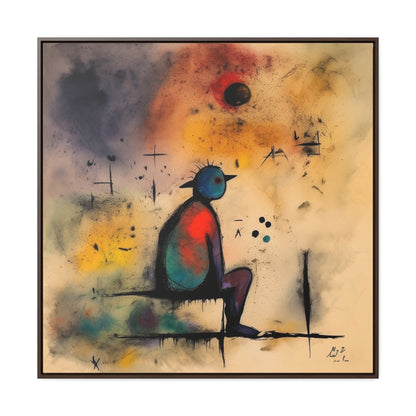 Sad Man 7, Valentinii, Gallery Canvas Wraps, Square Frame