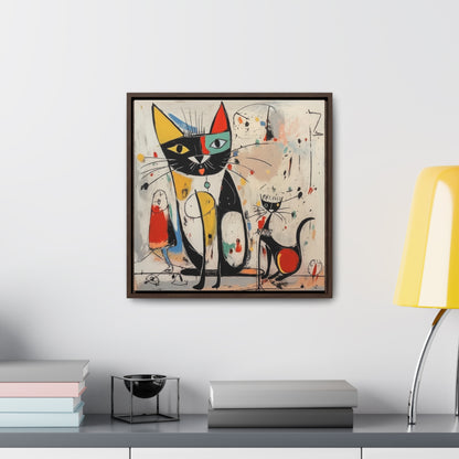 Cat 64, Gallery Canvas Wraps, Square Frame