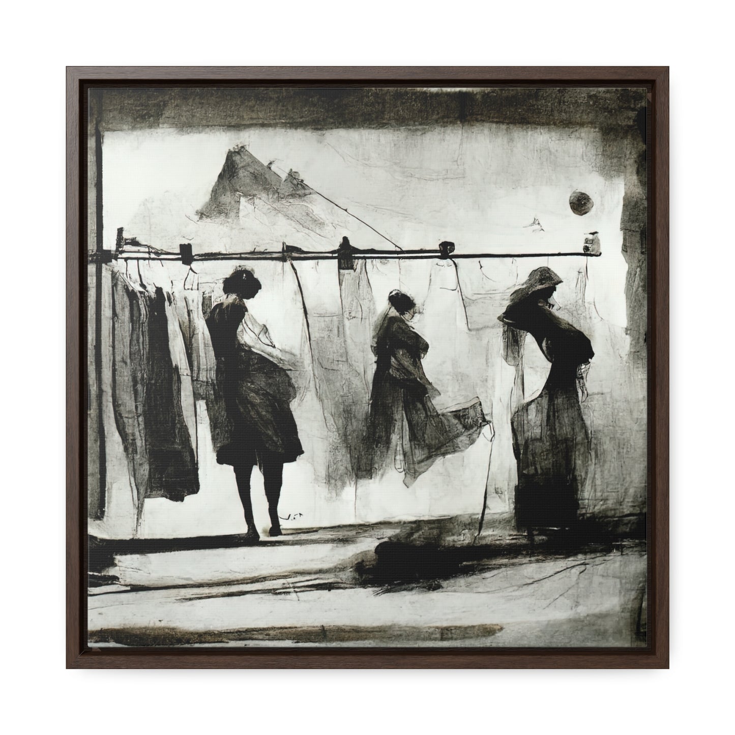 Domestic Memories 1, Valentinii, Gallery Canvas Wraps, Square Frame