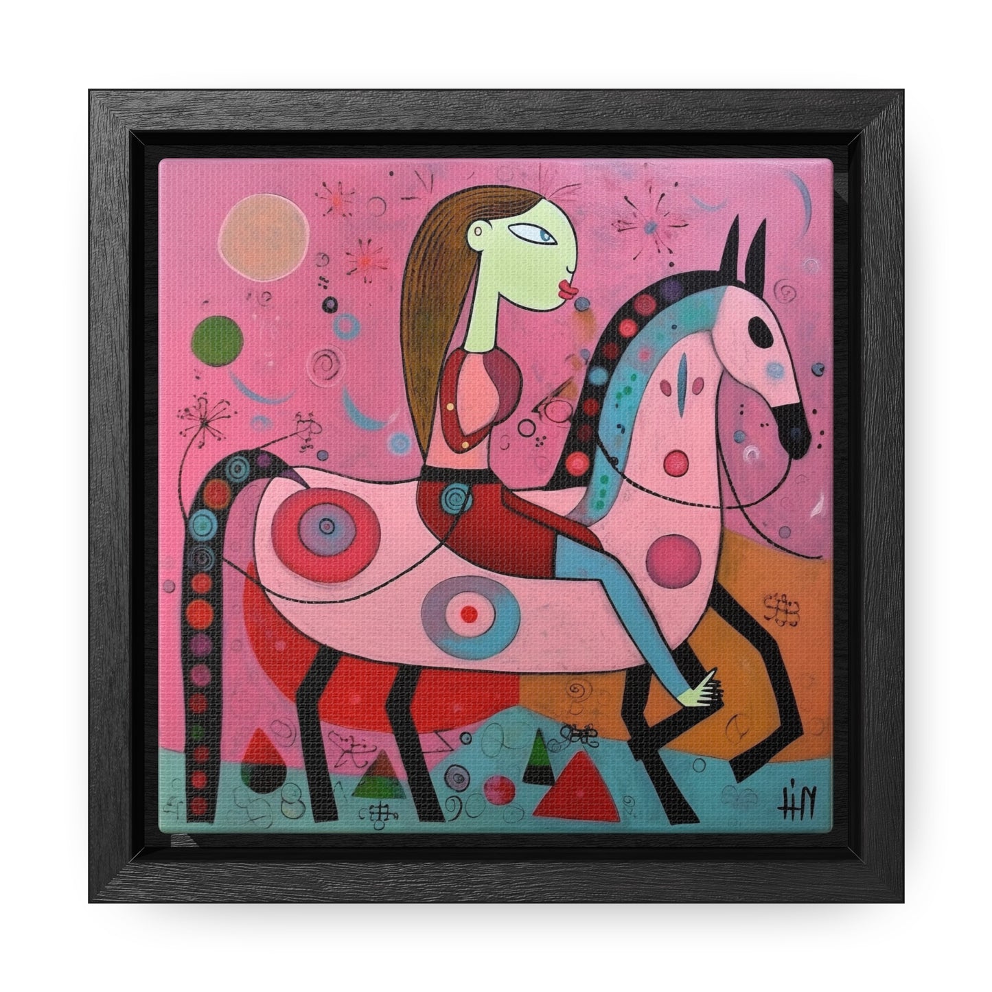 The Dreams of the Child 56, Gallery Canvas Wraps, Square Frame