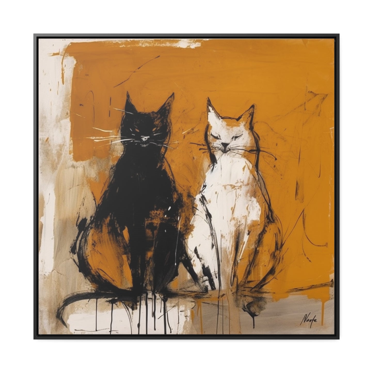 Cat 17, Gallery Canvas Wraps, Square Frame