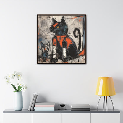 Cat 92, Gallery Canvas Wraps, Square Frame