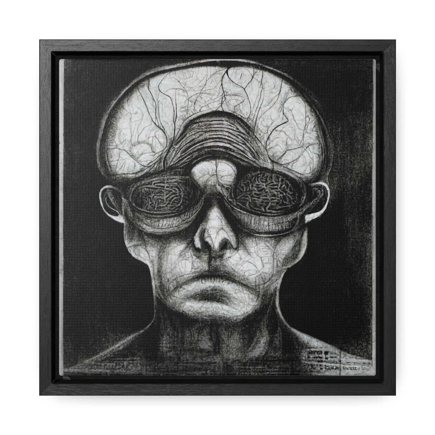 Brain 36, Valentinii, Gallery Canvas Wraps, Square Frame