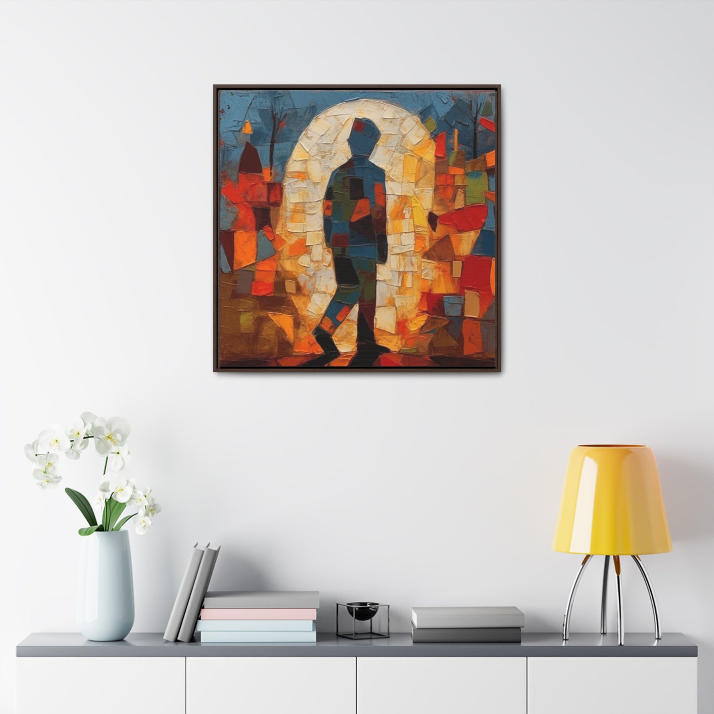 Sad Man 31, Valentinii, Gallery Canvas Wraps, Square Frame