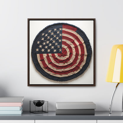 Flag 16, Gallery Canvas Wraps, Square Frame