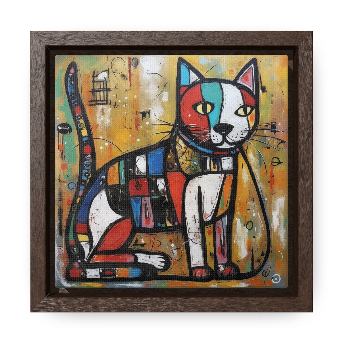 Cat 104, Gallery Canvas Wraps, Square Frame