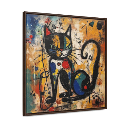 Cat 102, Gallery Canvas Wraps, Square Frame