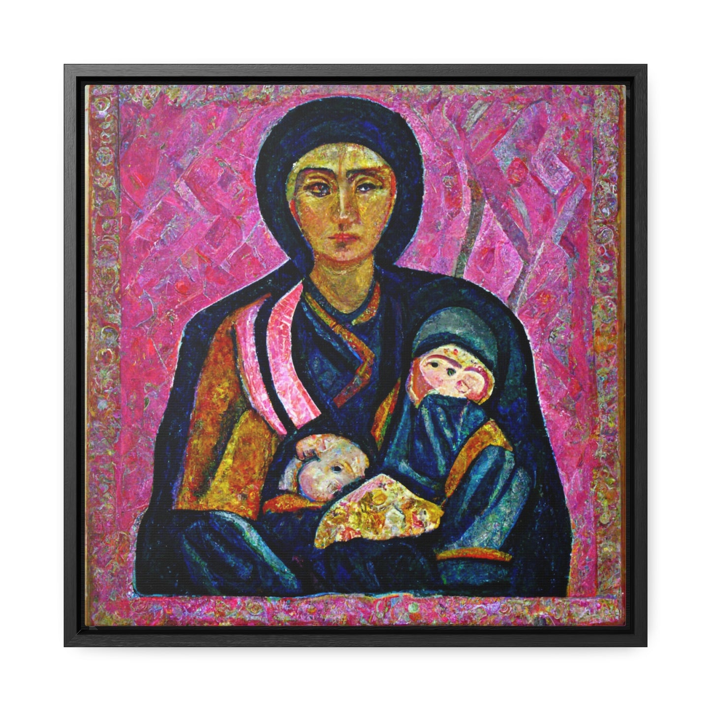 Mary and the Child 17, Valentinii, Gallery Canvas Wraps, Square Frame