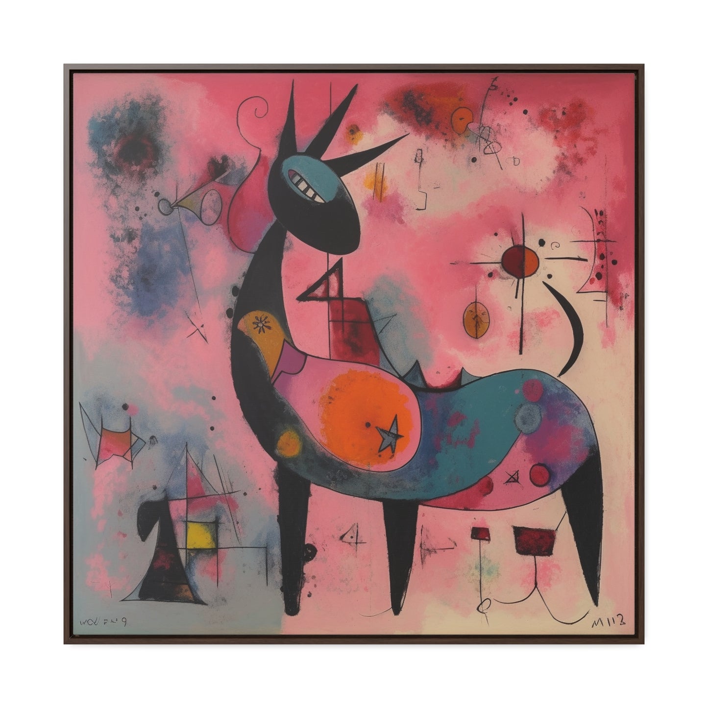 The Dreams of the Child 39, Gallery Canvas Wraps, Square Frame