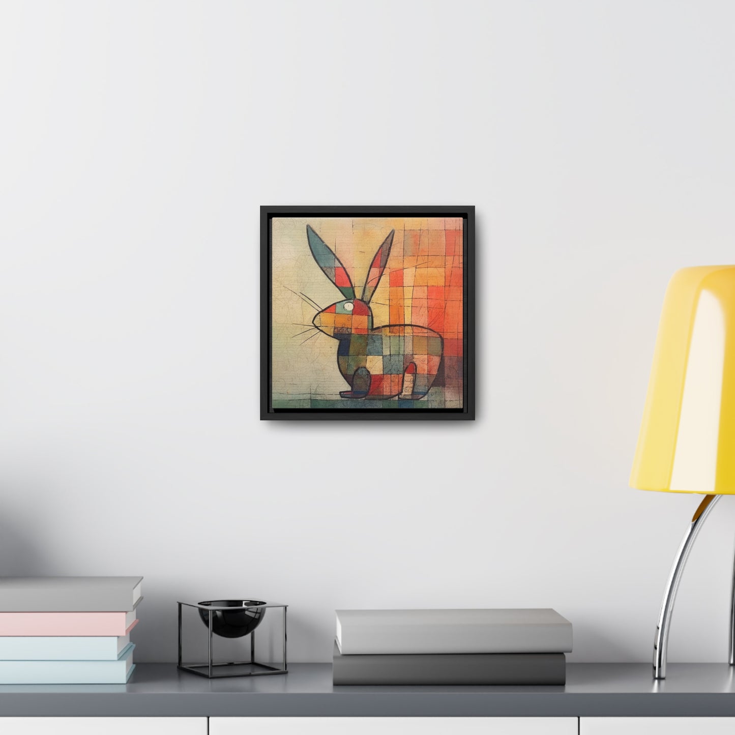 Rabbit 28, Gallery Canvas Wraps, Square Frame