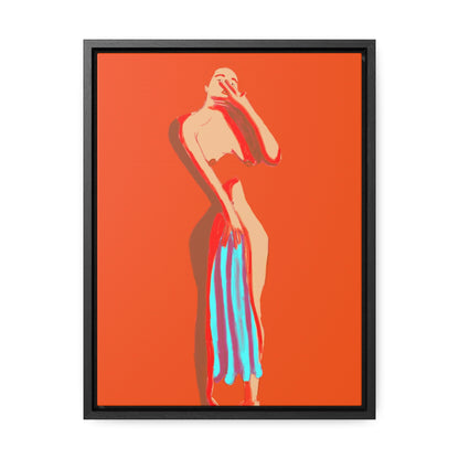 The Orange Towel, Original Eduard Pavel, Gallery Canvas Wraps, Vertical Frame