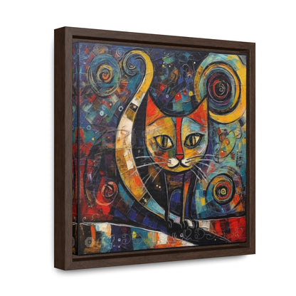 Cat 118, Gallery Canvas Wraps, Square Frame