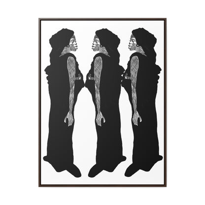 Three Women, Original Eduard Pavel, Gallery Canvas Wraps, Vertical Frame