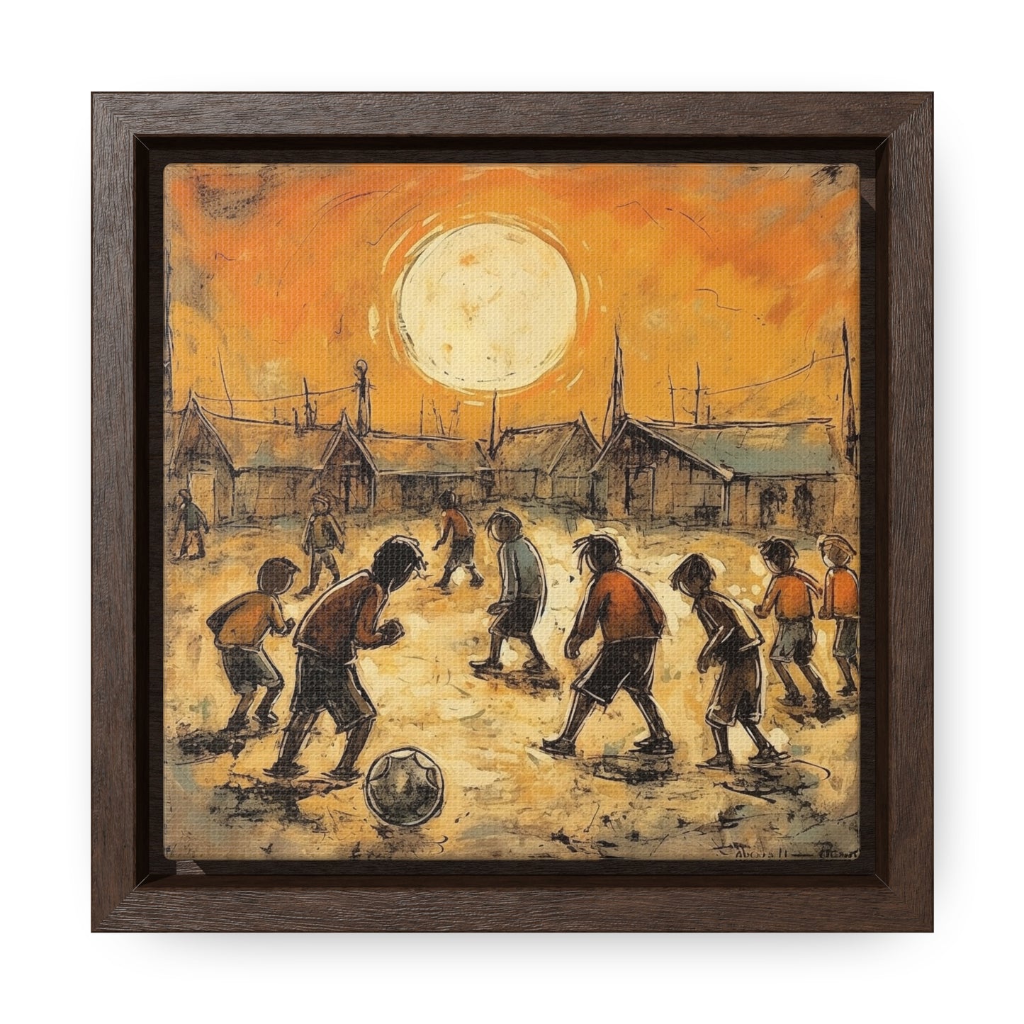 Childhood 27, Gallery Canvas Wraps, Square Frame