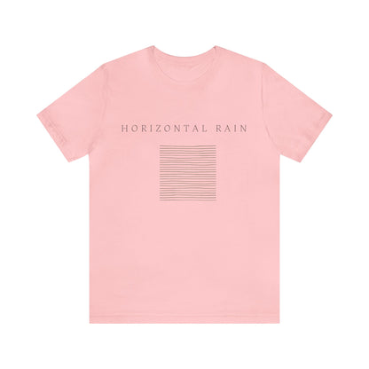 Horizontal Rain, Unisex Jersey Short Sleeve Tee