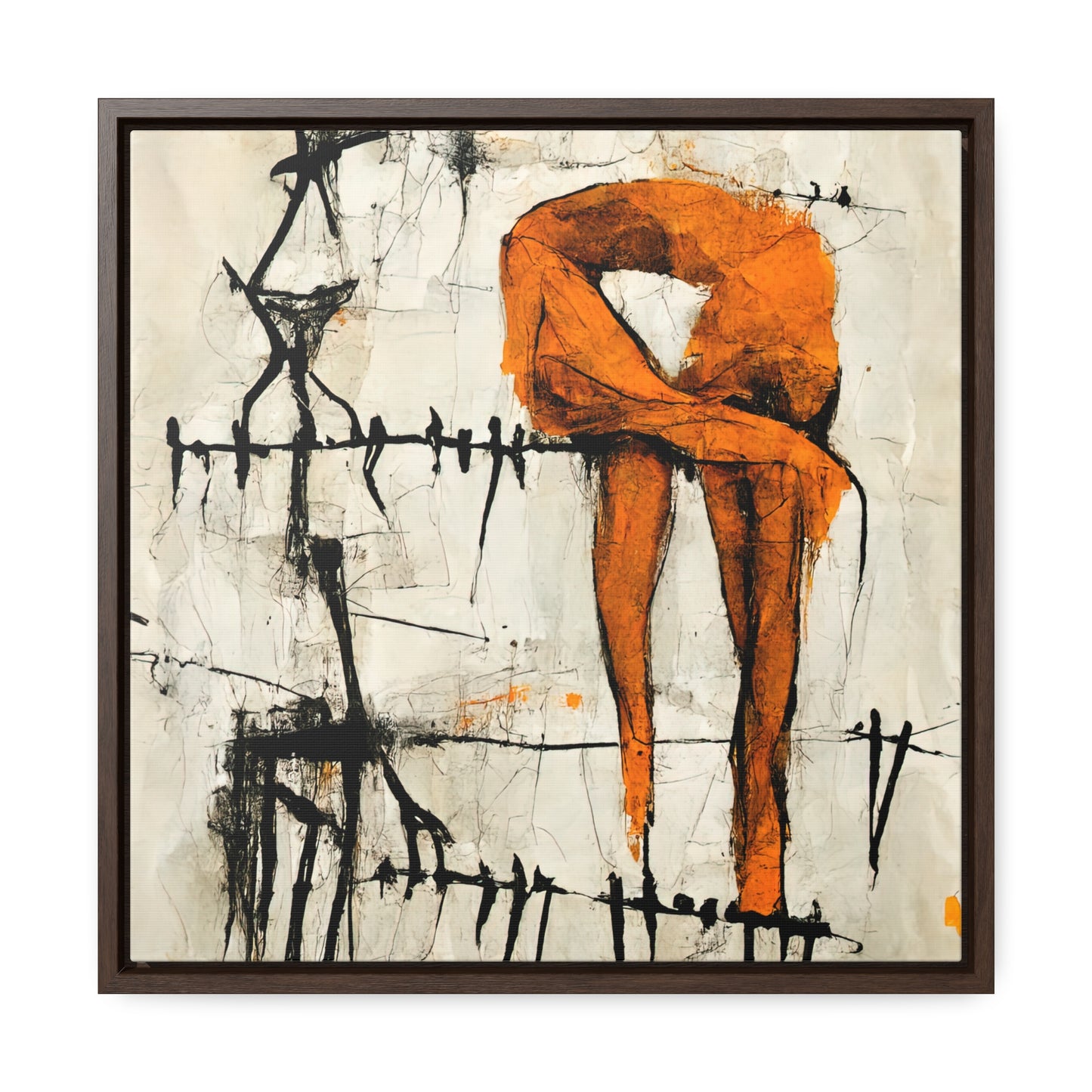 Feet and Drama, Valentinii, Gallery Canvas Wraps, Square Frame