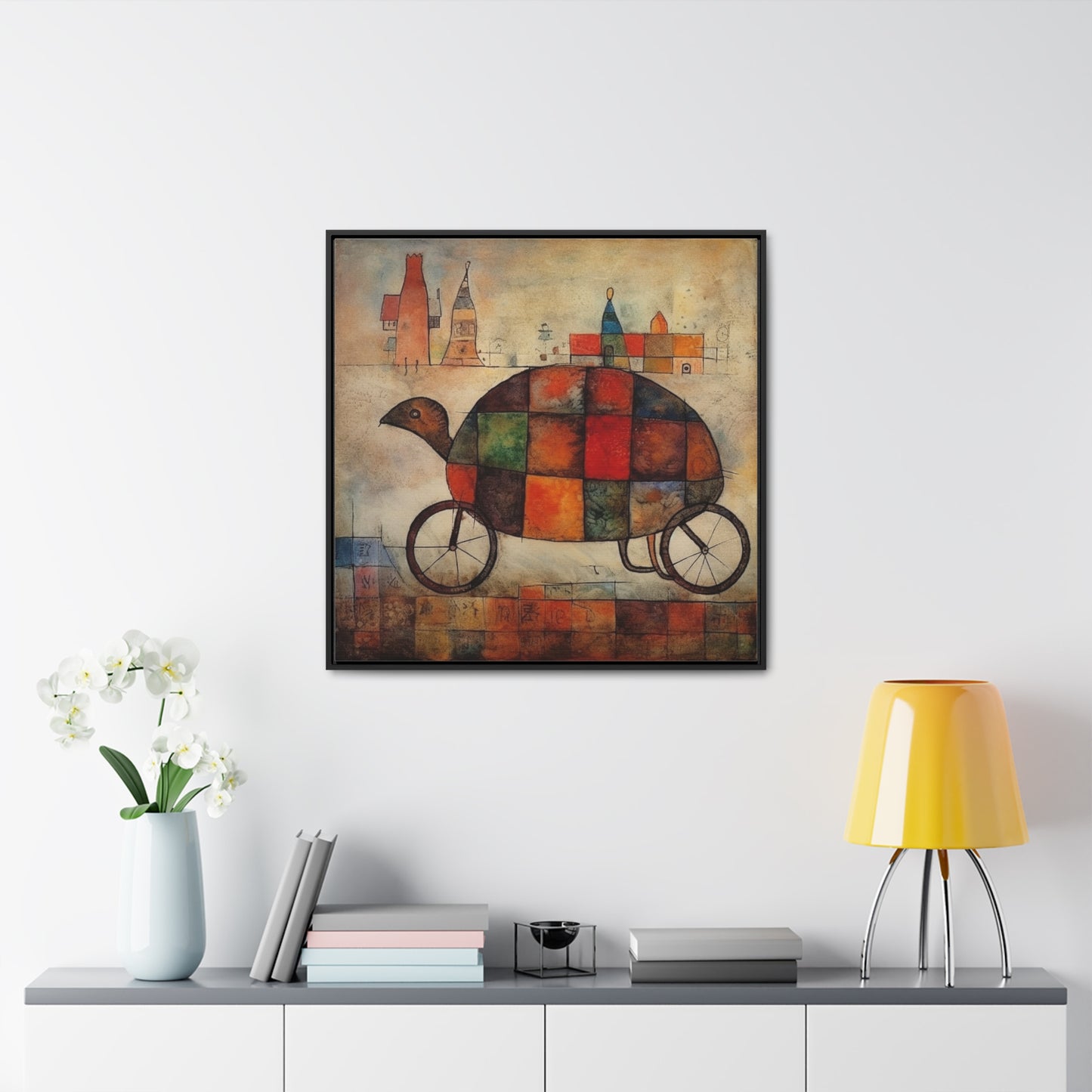 Turtle 6, Gallery Canvas Wraps, Square Frame