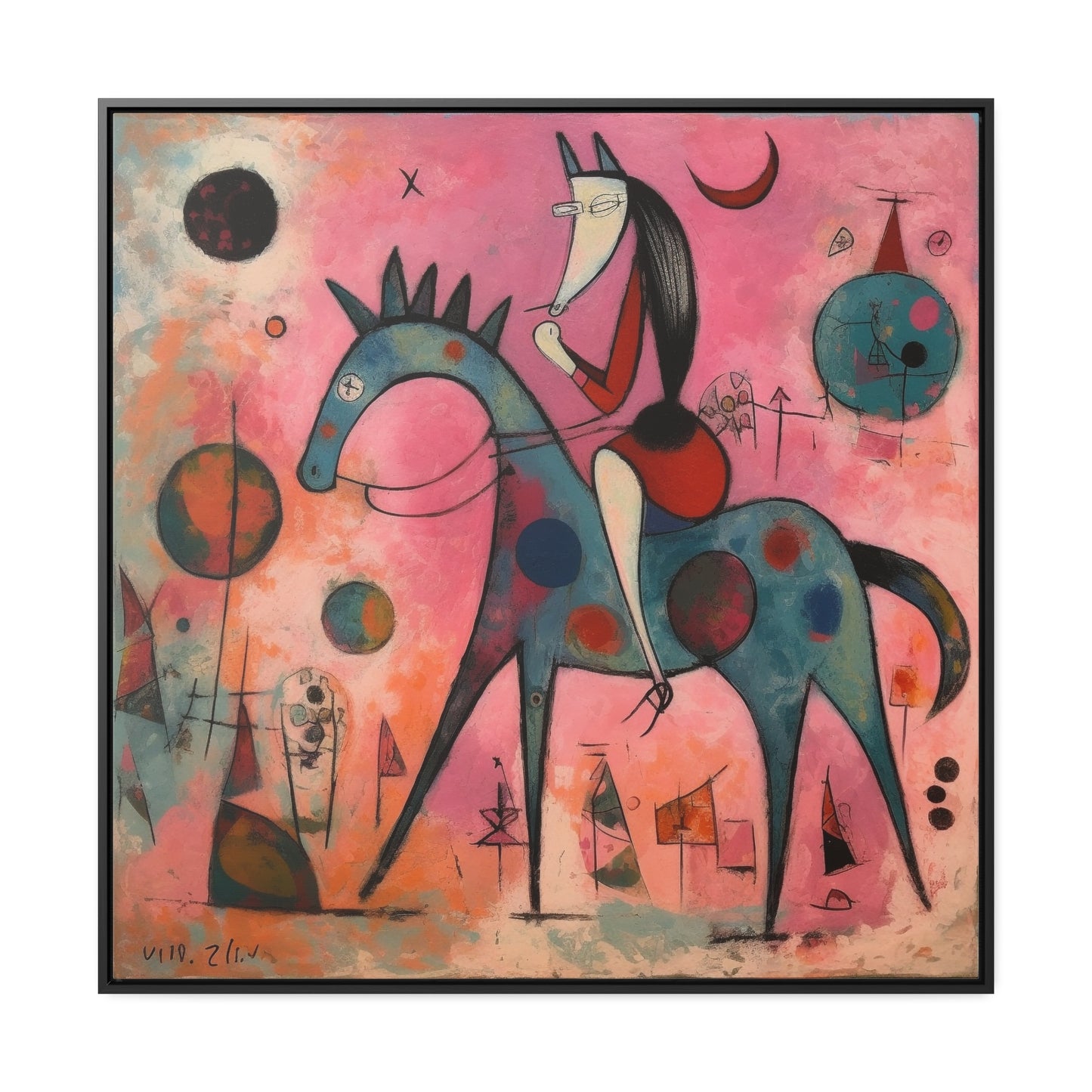 The Dreams of the Child 34, Gallery Canvas Wraps, Square Frame
