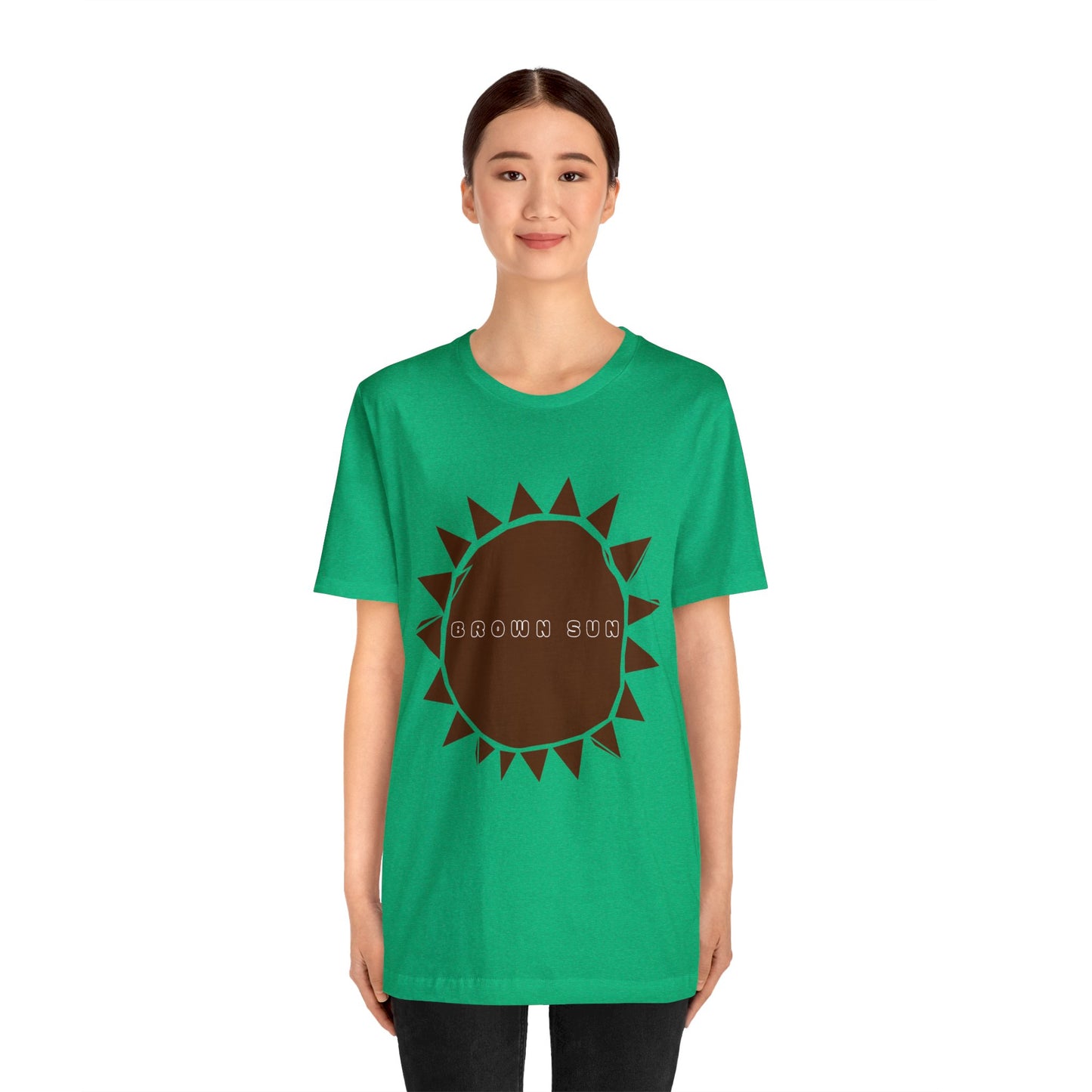 Brown Sun, Unisex Jersey Short Sleeve Tee