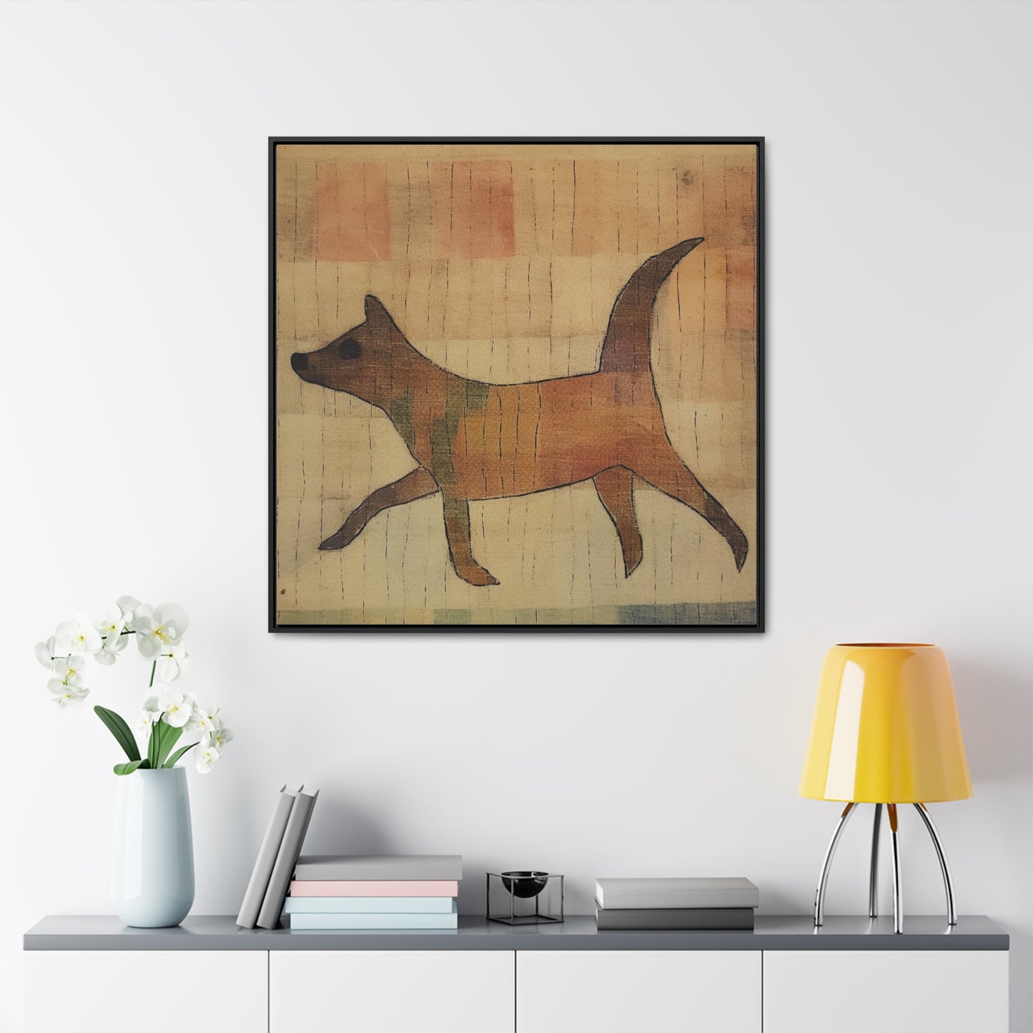 V Dog 6, Gallery Canvas Wraps, Square Frame