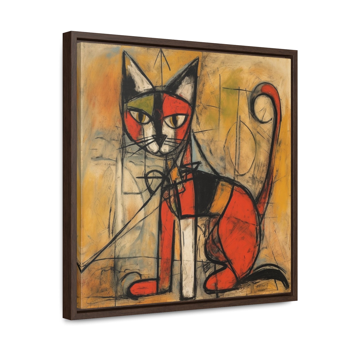 Cat 52, Gallery Canvas Wraps, Square Frame