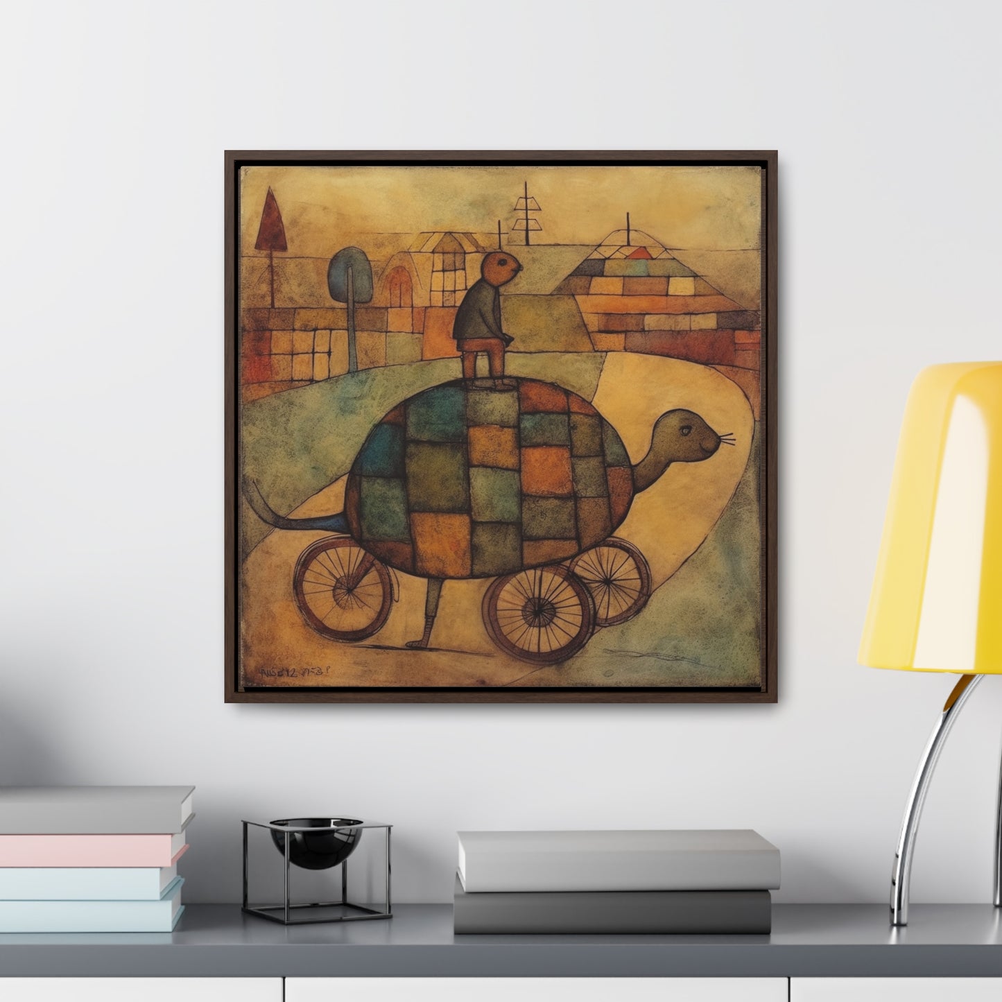 Turtle 14, Gallery Canvas Wraps, Square Frame