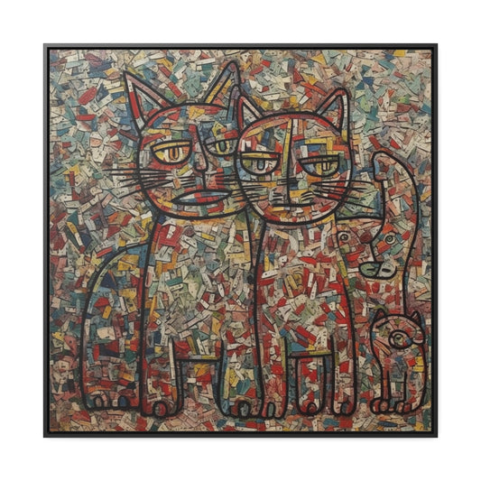 Cat 4, Gallery Canvas Wraps, Square Frame