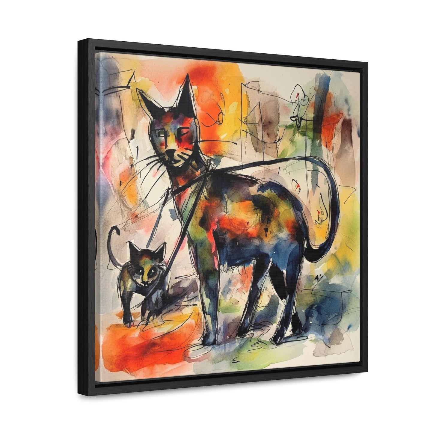 Cat 72, Gallery Canvas Wraps, Square Frame